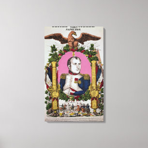 Portrait of Napoleon I  in  Battle of Canvas Print