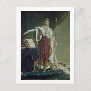 Portrait of Napoleon I in his Coronation Robes, 18 Postcard