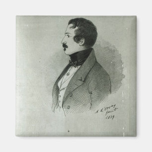 Portrait of Napoleon III as a young man, 1839 Magnet