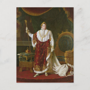 Portrait of Napoleon in his Coronation Robes Postcard