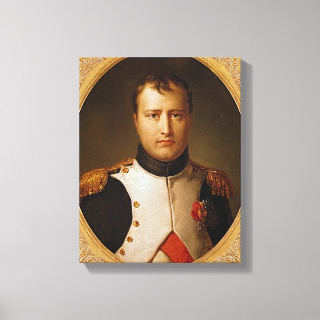 Portrait of Napoleon  in Uniform Canvas Print (Front)