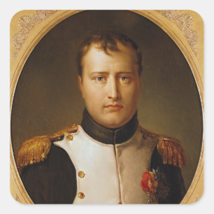 Portrait of Napoleon  in Uniform Square Sticker