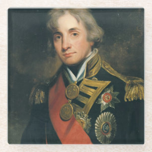 Portrait of Nelson Glass Coaster