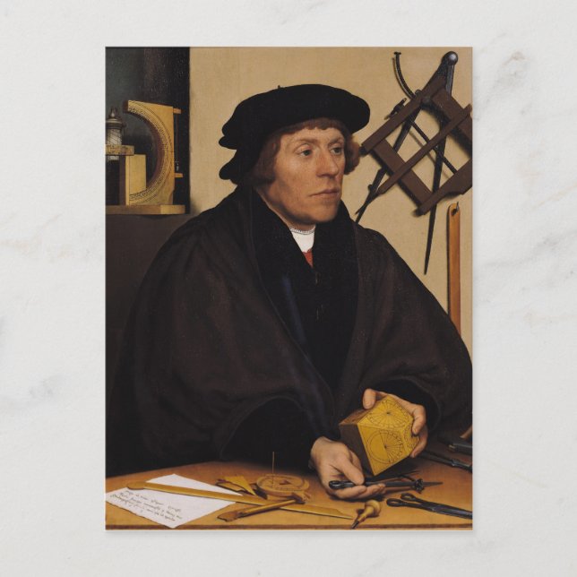 Portrait of Nicholas Kratzer  1528 Postcard (Front)