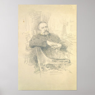 Portrait of Nikolaj Leskov , 1889 Poster