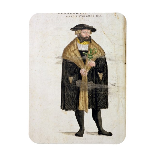 Portrait of of the author age 41, from 'De Histori Magnet (Vertical)