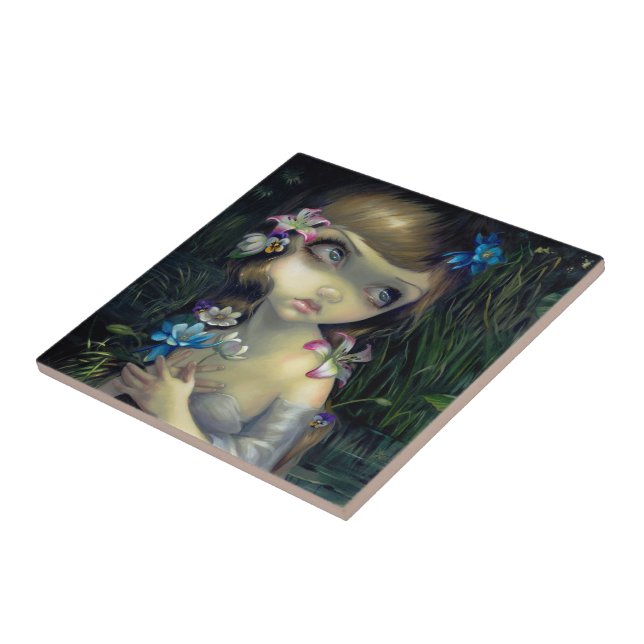 "Portrait of Ophelia" Tile (Side)