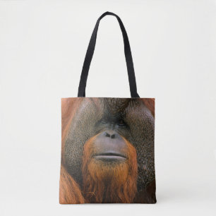 Portrait of Orang-utang Male, Georgia, USA Tote Bag