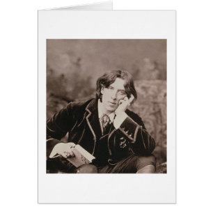 Portrait of Oscar Wilde (1854-1900), 1882 (b/w pho