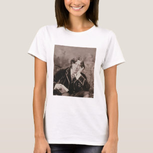 Portrait of Oscar Wilde (1854-1900), 1882 (b/w pho T-Shirt