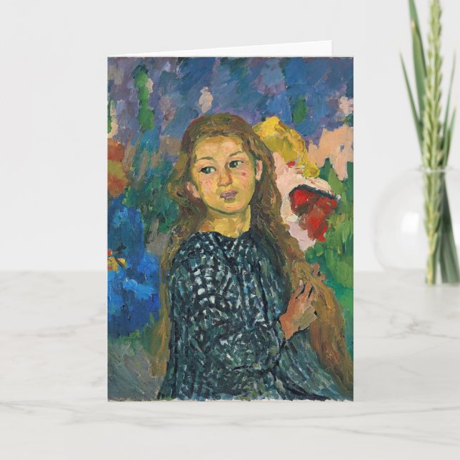 Portrait of Ottilia | Giovanni Giacometti Card (Front)