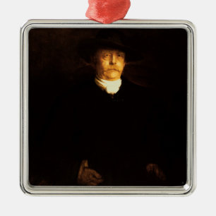 Portrait of Otto Von Bismarck (1815-98) (oil on pa Metal Tree Decoration