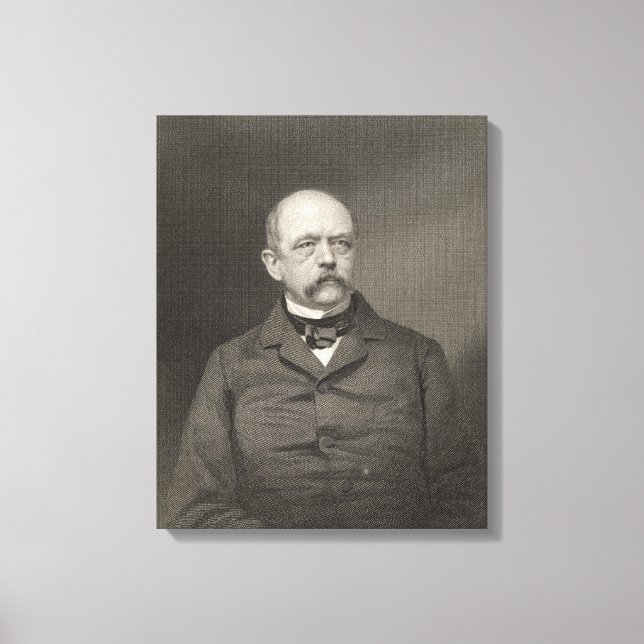 Portrait of Otto von Bismarck Canvas Print (Front)