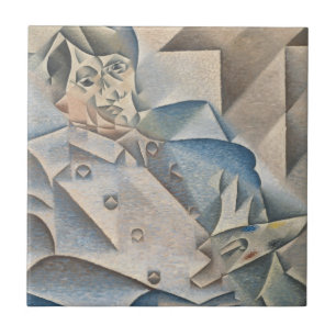 Portrait of Pablo Picasso by Juan Gris Tile