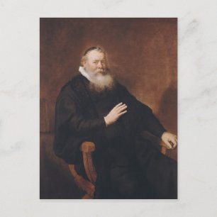 Portrait of Pastor Eleazer Swalmius, 1637-42 Postcard