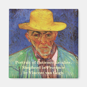 Portrait of Patience Escalier by Vincent van Gogh Magnet