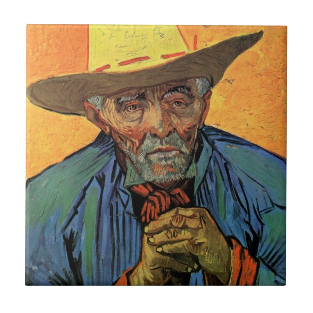 Portrait of Patience Escalier by Vincent van Gogh Tile (Front)