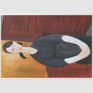Portrait of Paulette Jourdain, Modigliani Tissue Paper