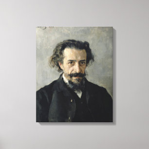Portrait of Pavel Blaramberg  1888 Canvas Print