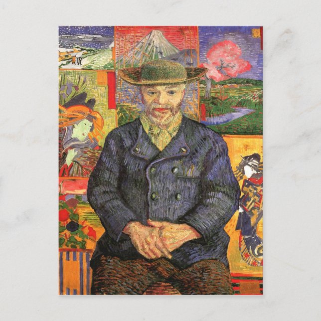 Portrait of Père Tanguy, Van Gogh Fine Art Postcard (Front)