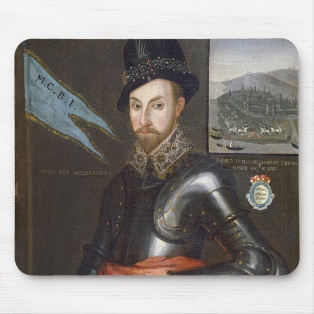 Portrait of Peregrine Bertie Mouse Pad (Front)