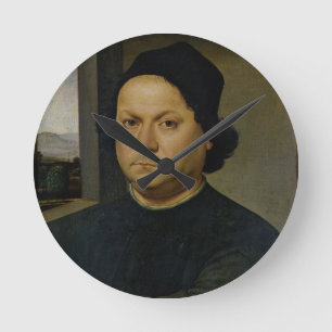 Portrait of Perugino, c.1504 (tempera on wood) Round Clock