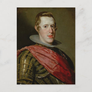 Portrait of Philip IV  in Armour, 1628 Postcard