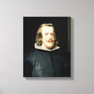Portrait of Philip IV in Court Dress, 1655 Canvas Print