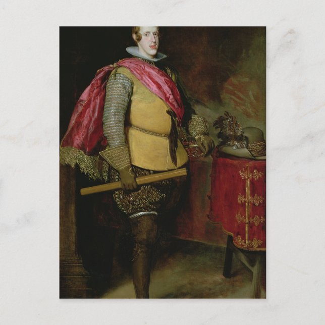 Portrait of Philip IV  of Spain Postcard (Front)