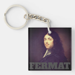 Portrait of Pierre de Fermat Keychain