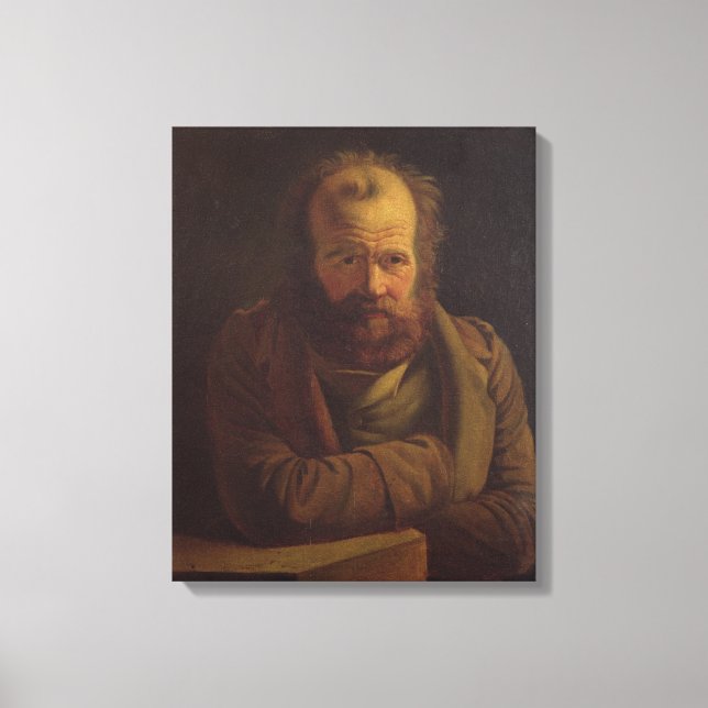 Portrait of Pierre Joseph Proudhon Canvas Print (Front)
