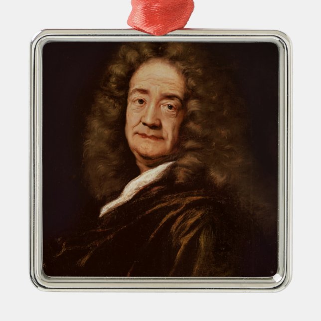 Portrait of Pierre Puget Metal Tree Decoration (Front)