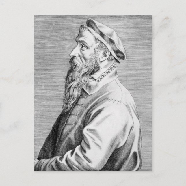 Portrait of Pieter Brueghel the Elder Postcard (Front)