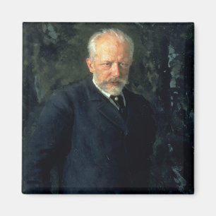 Portrait of Piotr Ilyich Tchaikovsky Magnet