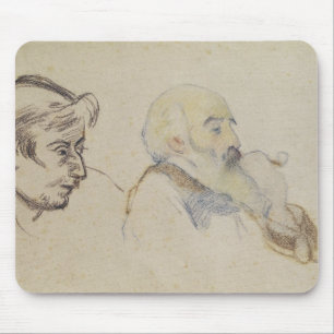 Portrait of Pissarro by Gauguin Mouse Pad