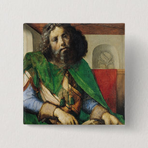 Portrait of Plato c.1475 15 Cm Square Badge