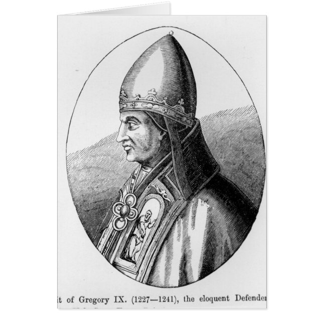 Portrait of Pope Gregory IX (Front)