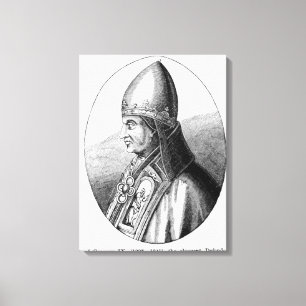 Portrait of Pope Gregory IX Canvas Print