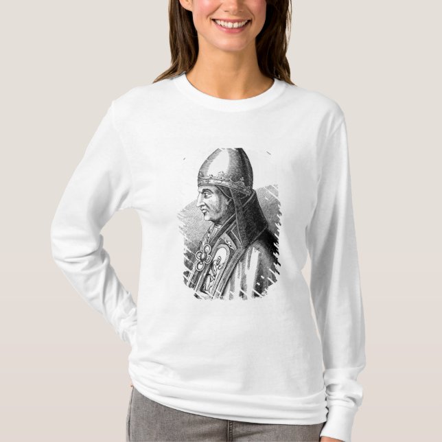 Portrait of Pope Gregory IX T-Shirt (Front)