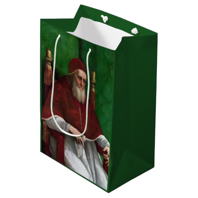 Portrait of Pope Julius II (by Raphael) Medium Gift Bag (Front Angled)