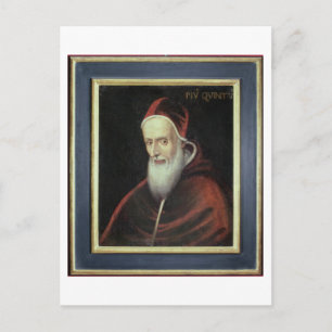 Portrait of Pope Pius V (1504-72) (oil on canvas) Postcard