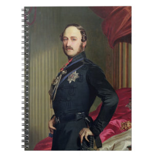 Portrait of Prince Albert (1819-61) 1859 (oil on c Spiral Notebook