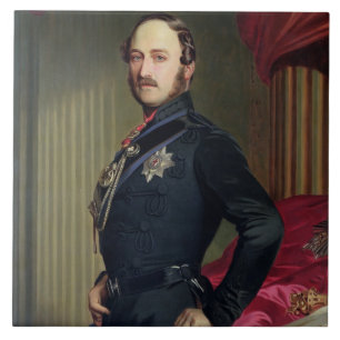 Portrait of Prince Albert (1819-61) 1859 (oil on c Tile