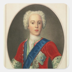 Portrait of Prince Charles Edward Square Sticker
