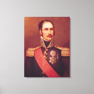 Portrait of Prince Eugene de Beauharnais Canvas Print