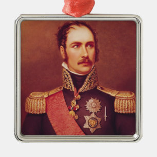 Portrait of Prince Eugene de Beauharnais Metal Tree Decoration