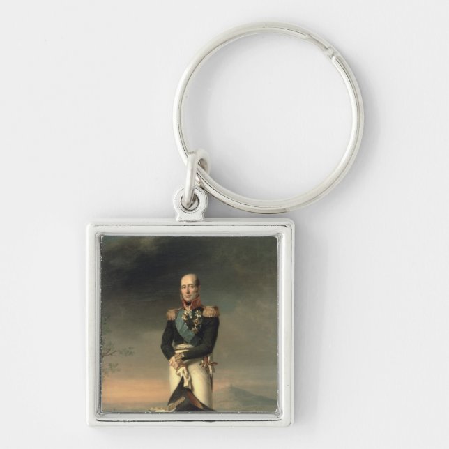 Portrait of Prince Mikhail Barclay de Tolly Key Ring (Front)