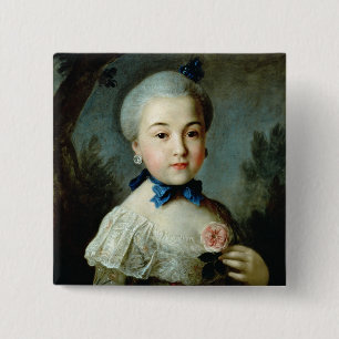 Portrait of Princess Charlotte Sophia 15 Cm Square Badge