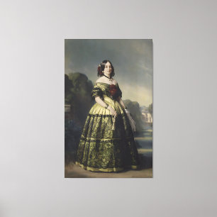 Portrait of Princess Mathilde Bonaparte - 1852 by Canvas Print
