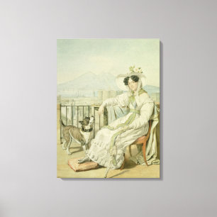 Portrait of Princess Natalia Golitsin, 1822-26 Canvas Print